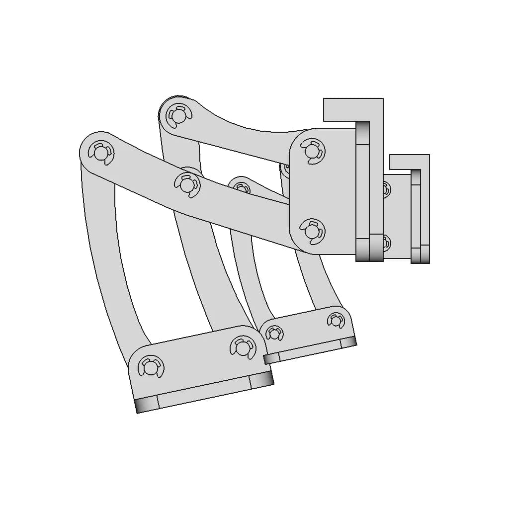Stainless Steel Hinge - Downloadable CAD Representation_0_90_degree_snapshot