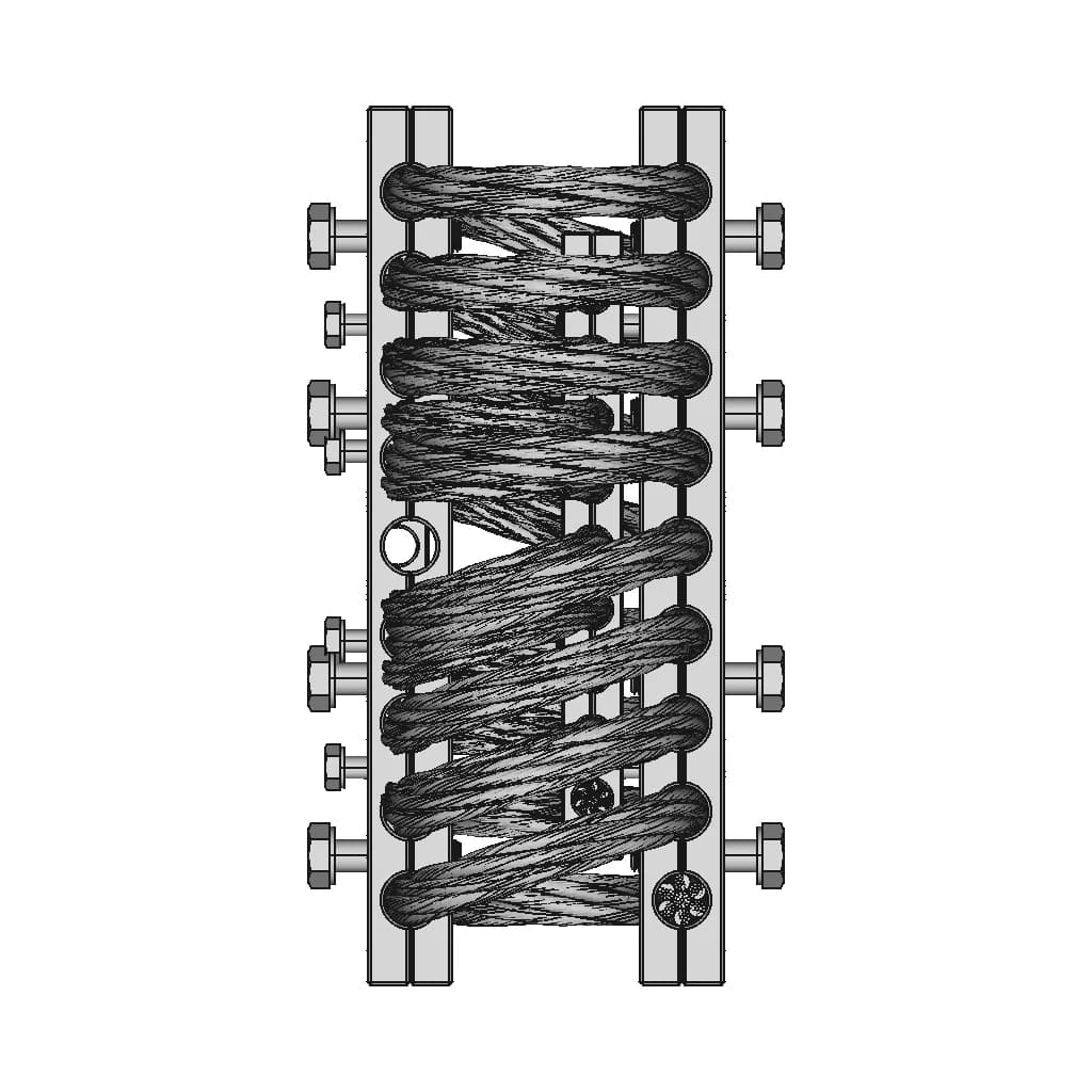 Large Wire Rope Vibration Isolator | High-Quality CAD Model_0_270_degree_snapshot