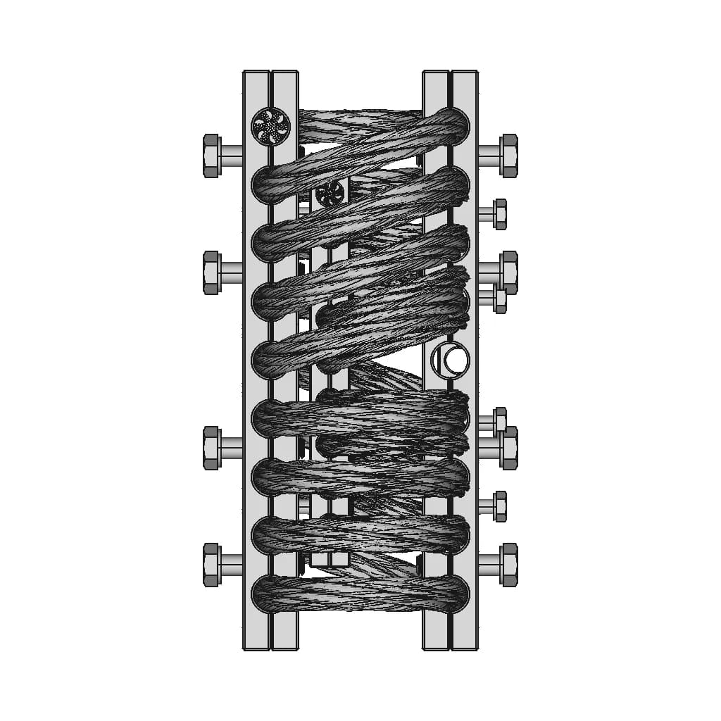 Large Wire Rope Vibration Isolator | High-Quality CAD Model_0_90_degree_snapshot