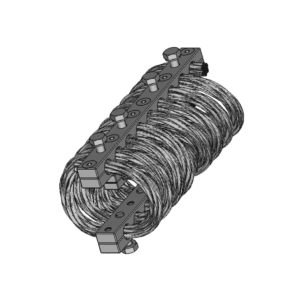Large Wire Rope Vibration Isolator | High-Quality CAD Model_60_30_degree_snapshot