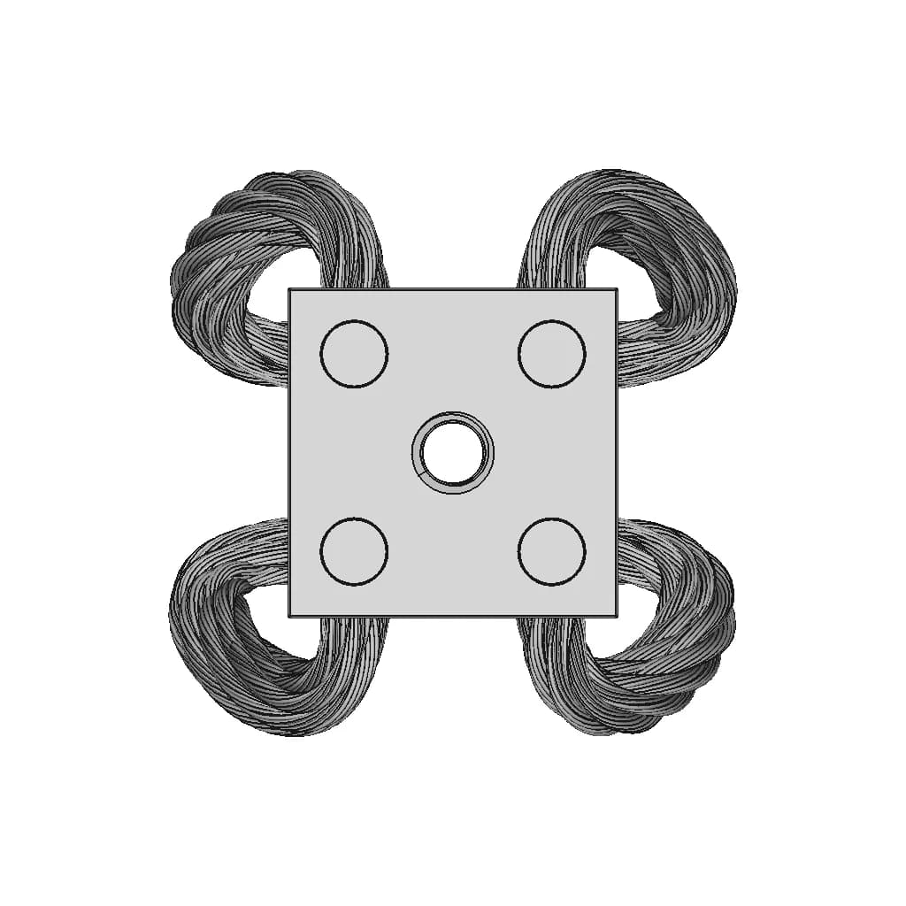 Small Wire Rope Vibration Isolator | 3D Engineering Design File_0_0_degree_snapshot