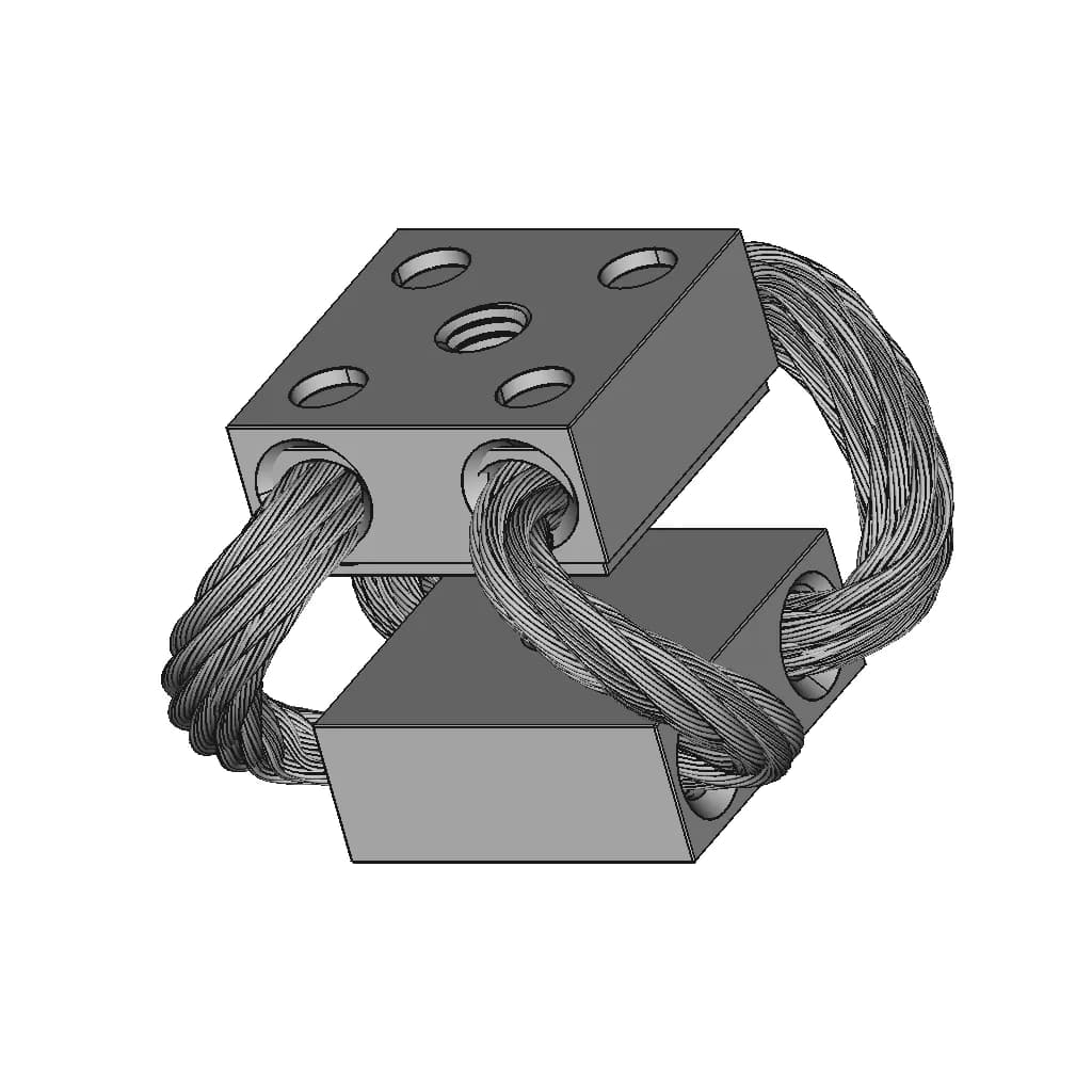 Small Wire Rope Vibration Isolator | 3D Engineering Design File_60_30_degree_snapshot