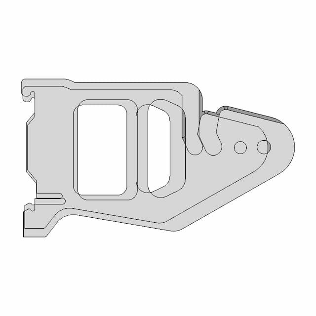 Spool Holder - Din Rail Snap In Design | 3D Engineering Design File
