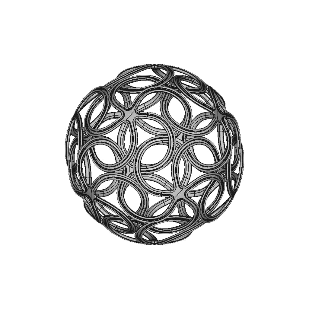Complex Spherical Pattern Geometry - Standard Mechanical Component_0_0_degree_snapshot