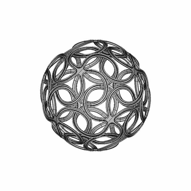 Complex Spherical Pattern Geometry - Standard Mechanical Component