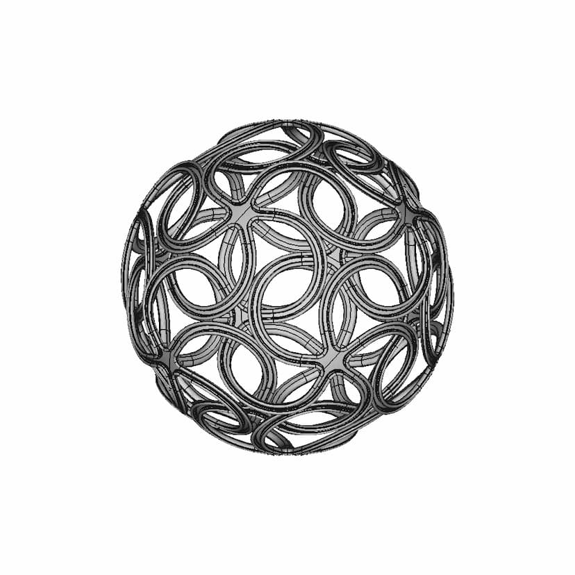 Complex Spherical Pattern Geometry - Standard Mechanical Component