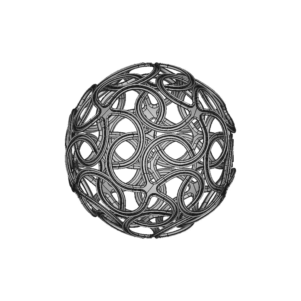 Complex Spherical Pattern Geometry - Standard Mechanical Component_0_90_degree_snapshot