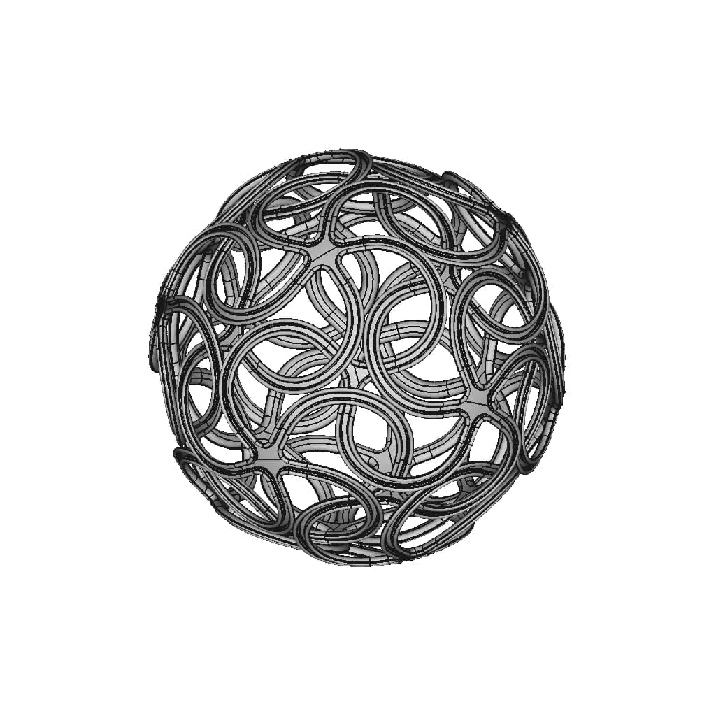 Complex Spherical Pattern Geometry - Standard Mechanical Component_60_30_degree_snapshot