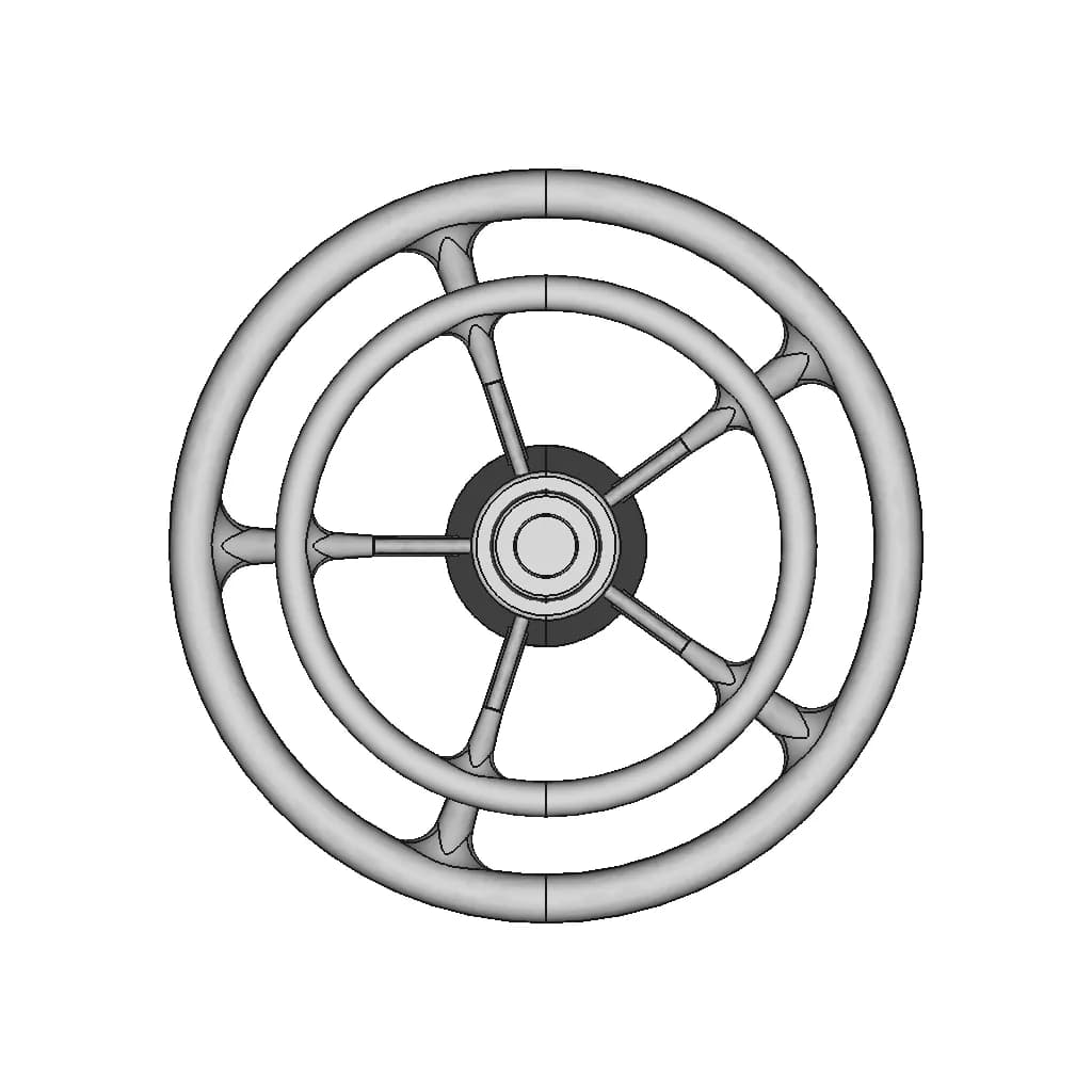 Boat Steering Whell - Downloadable CAD Representation_270_0_degree_snapshot