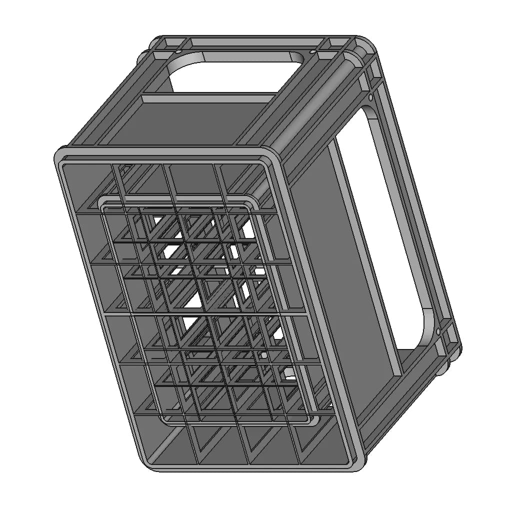 Soft Drink Crate | High-Quality CAD Model_60_30_degree_snapshot