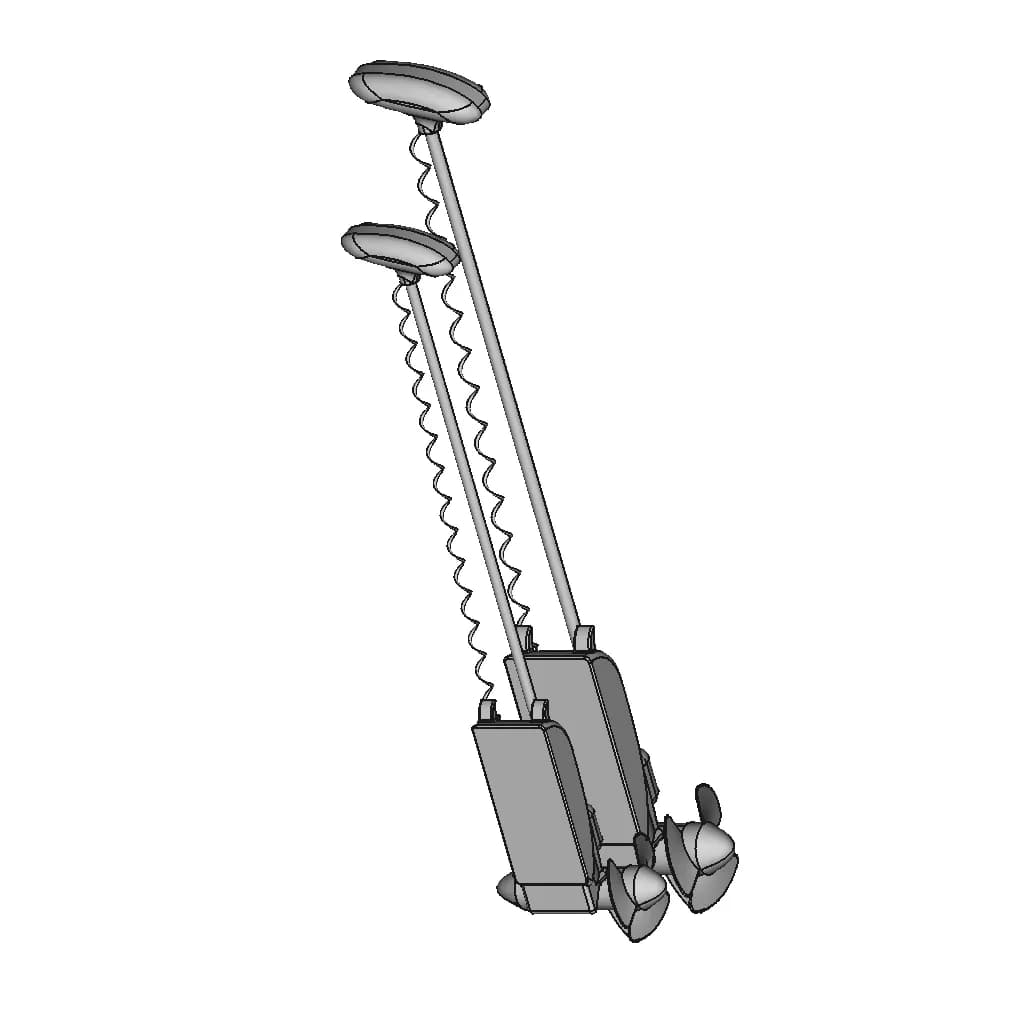 Bow Trolling Motor - Downloadable CAD Representation_60_30_degree_snapshot