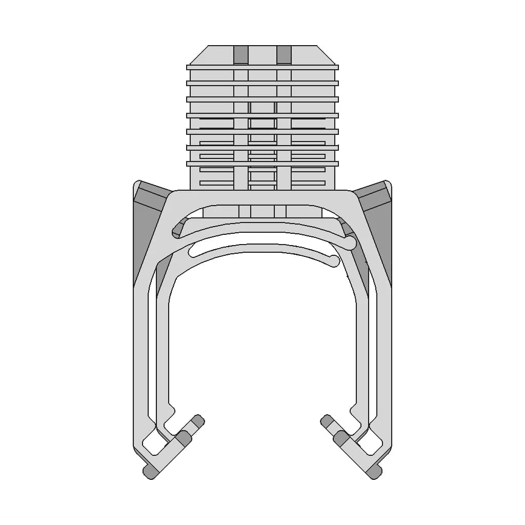 Automotive Hose Attachement Clip - Standard Mechanical Component_270_0_degree_snapshot
