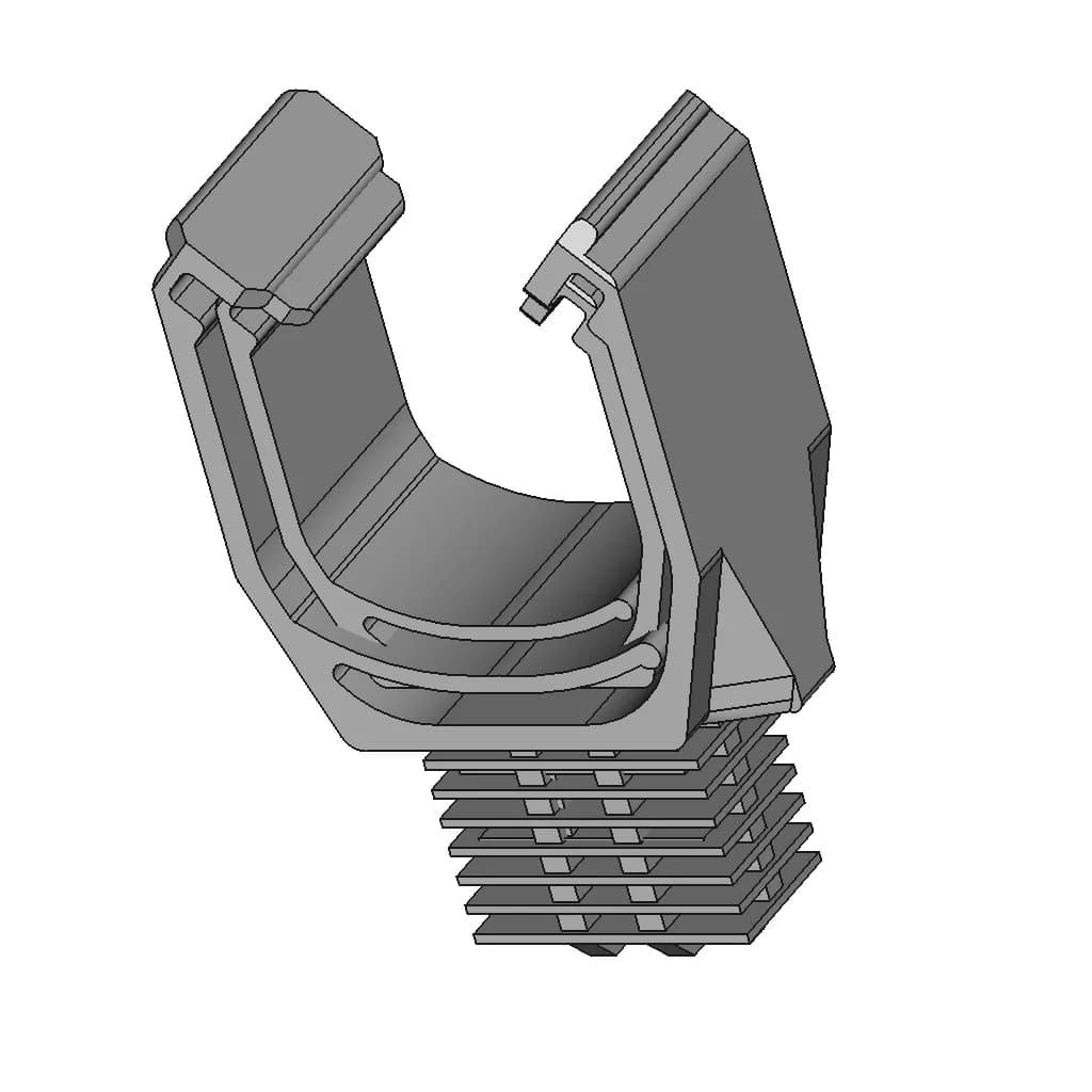 Automotive Hose Attachement Clip - Standard Mechanical Component_60_30_degree_snapshot
