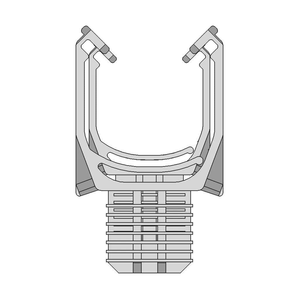 Automotive Hose Attachement Clip - Standard Mechanical Component_90_0_degree_snapshot