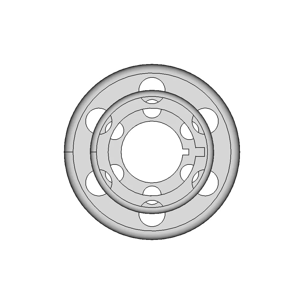 Coupling Hub | 3D Engineering Design File_0_0_degree_snapshot
