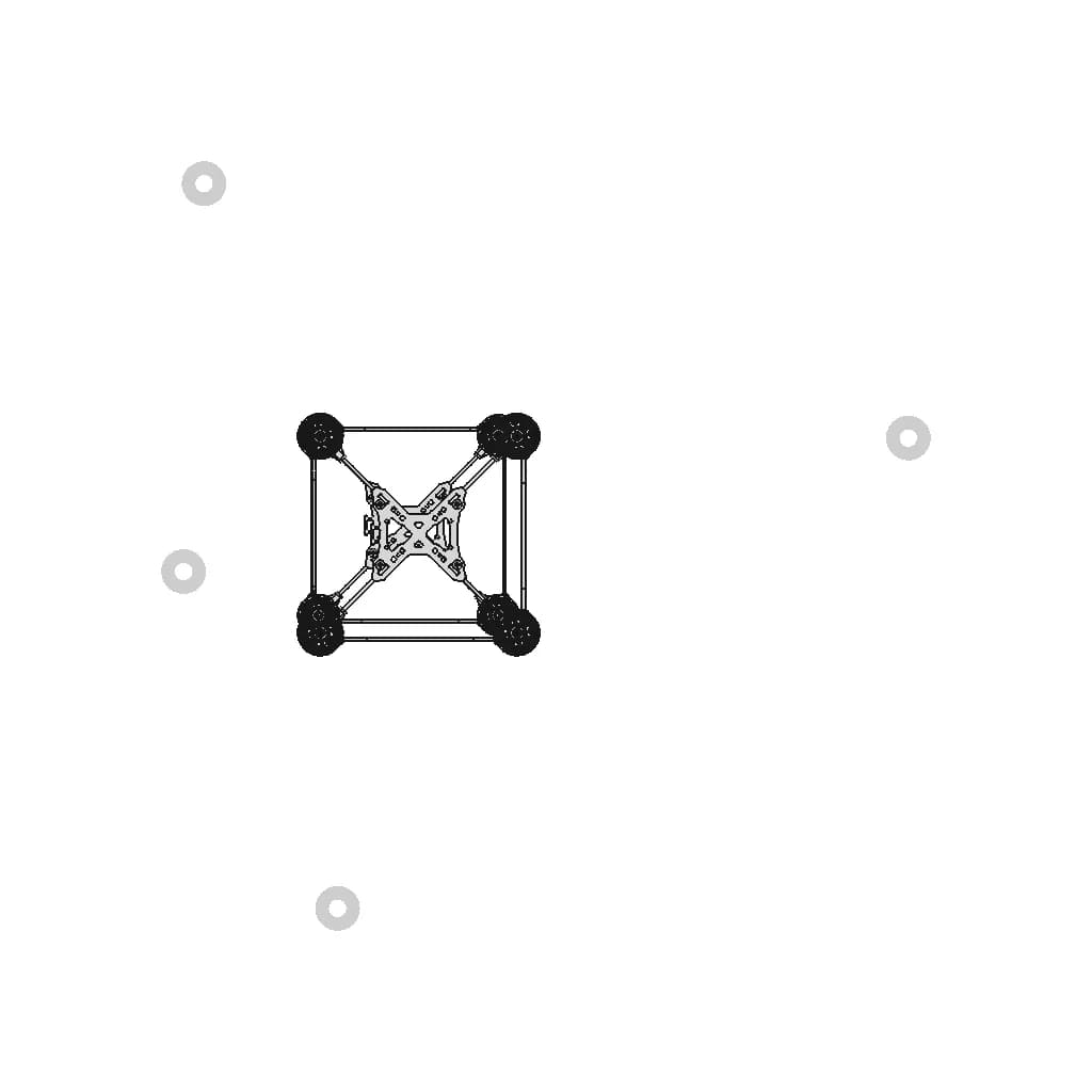 Fpv Racing Drone Frame - Downloadable CAD Representation_270_0_degree_snapshot