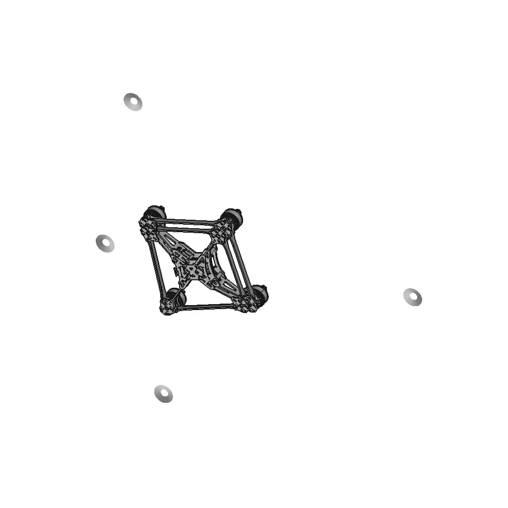 Fpv Racing Drone Frame - Downloadable CAD Representation_60_30_degree_snapshot
