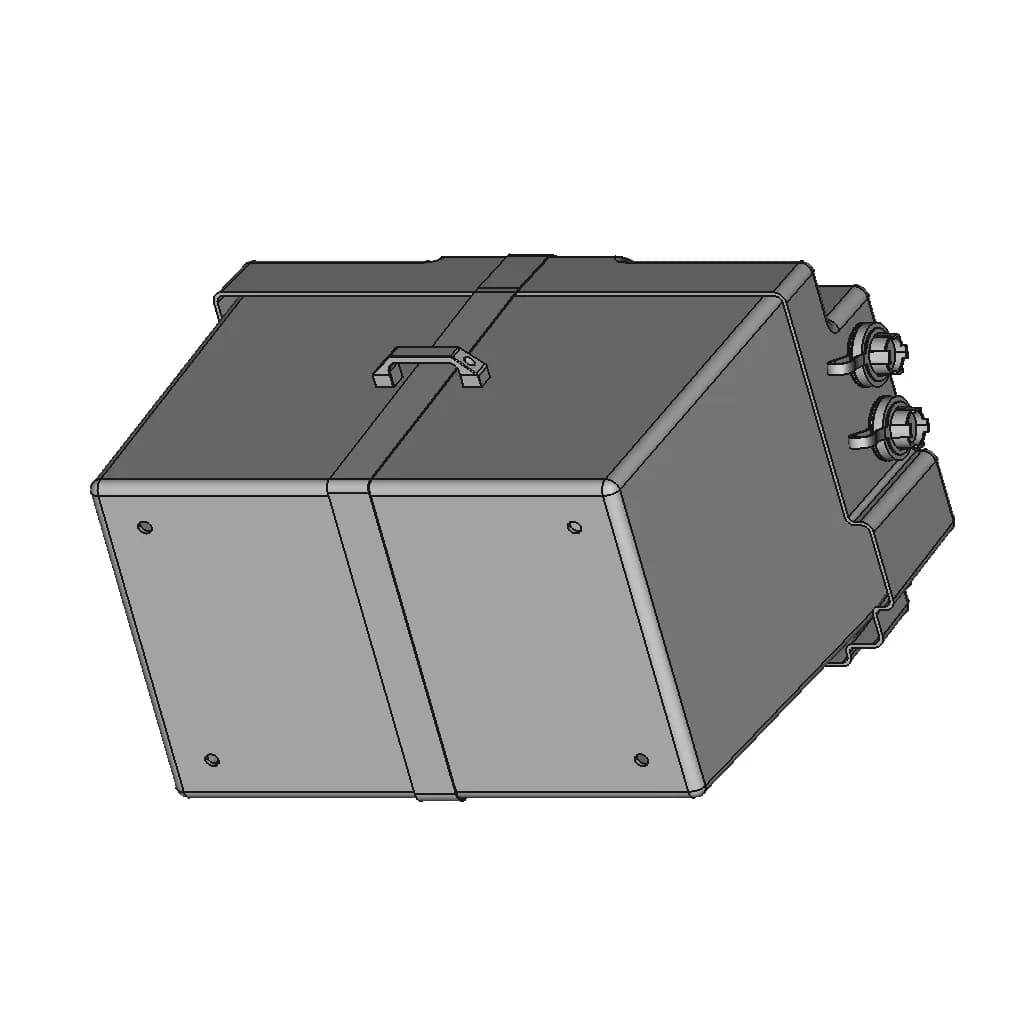 Water Resistant Battery Box - Large | 3D Engineering Design File_60_30_degree_snapshot