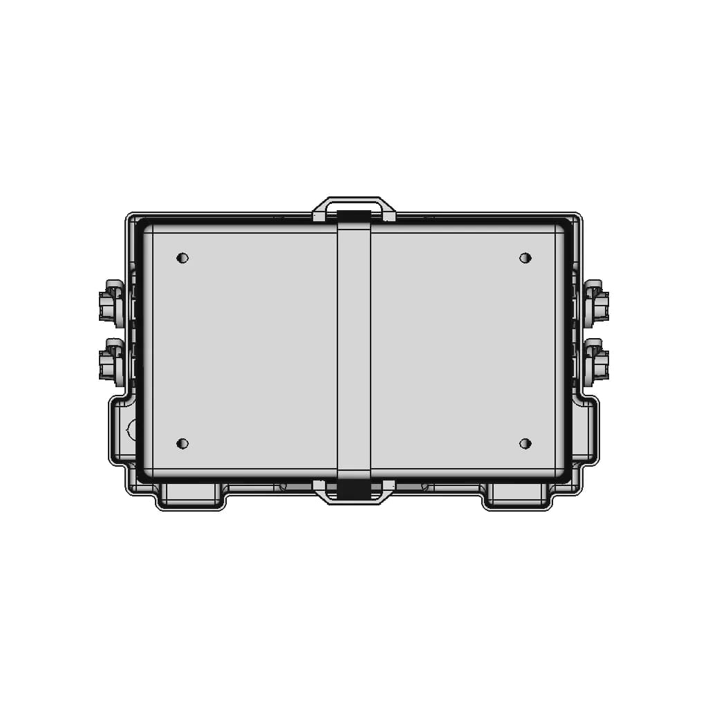 Water Resistant Battery Box - Large | 3D Engineering Design File_90_0_degree_snapshot