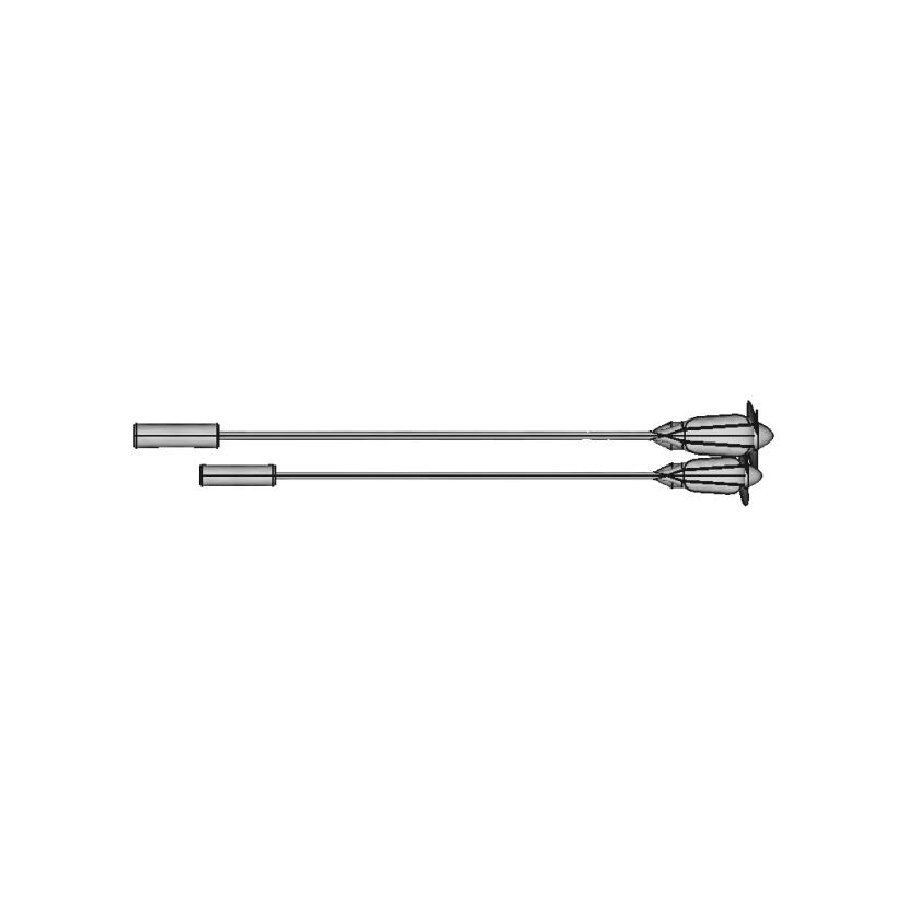 Tiller Steer E-Trolling Motor - Long Arm - | High-Quality CAD Model