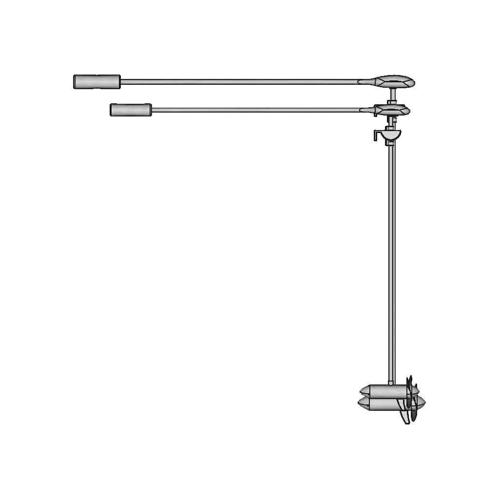 Tiller Steer E-Trolling Motor - Long Arm - | High-Quality CAD Model_90_0_degree_snapshot