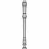 Flute Recorder - Downloadable CAD Representation_90_0_degree_snapshot