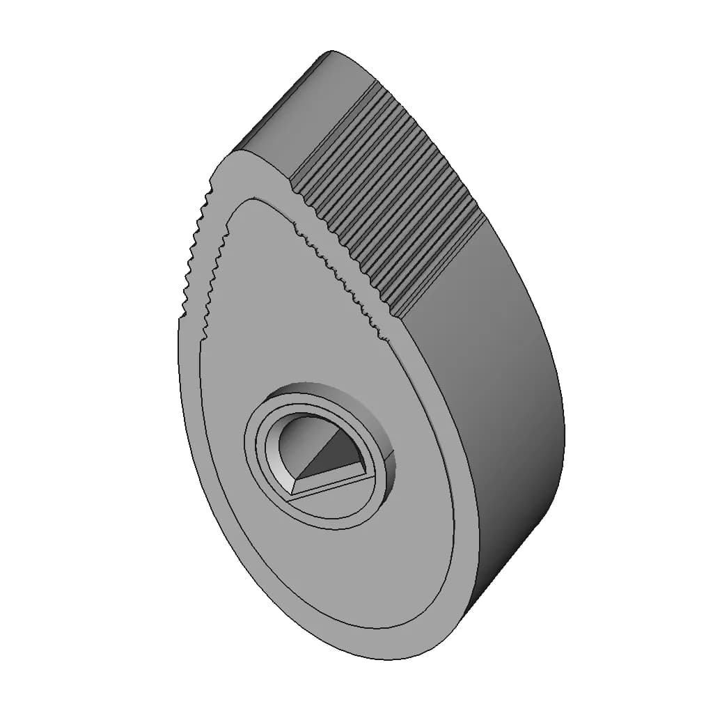 Thorens Td-160, Td-145 Lever Switch Knob For Turntable | 3D Engineering Design File_60_30_degree_snapshot