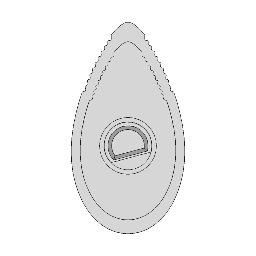 Thorens Td-160, Td-145 Lever Switch Knob For Turntable | 3D Engineering Design File_90_0_degree_snapshot