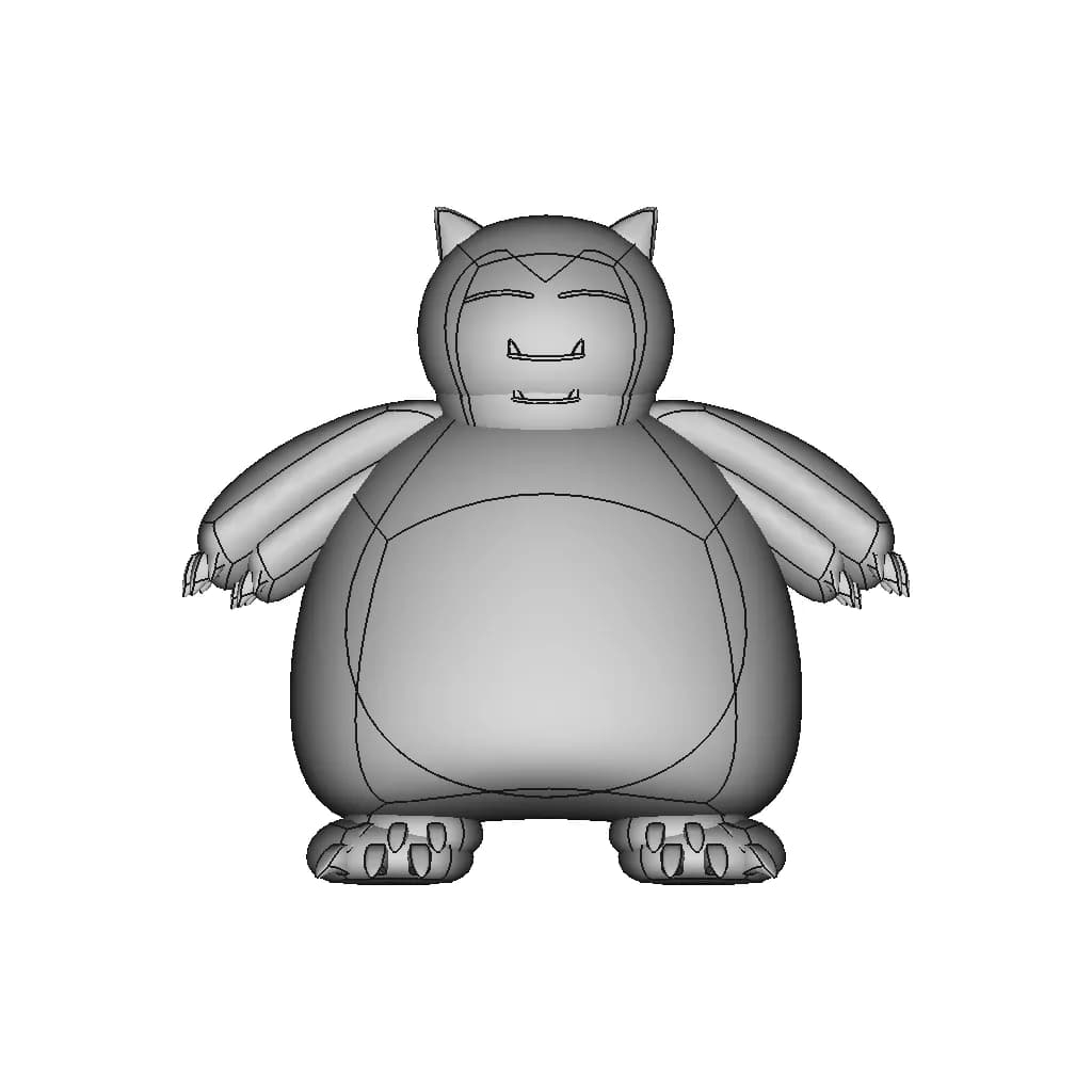 Snorlax-Pokemon Plusie - Standard Mechanical Component_90_0_degree_snapshot