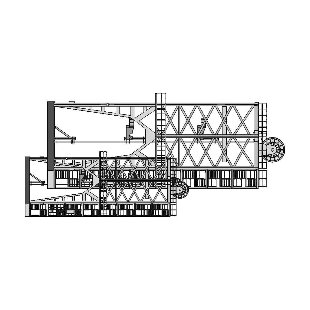 Drill Tower On X-Bow X-Stern Well Intervention Supply Vessel - Standard Mechanical Component_0_270_degree_snapshot