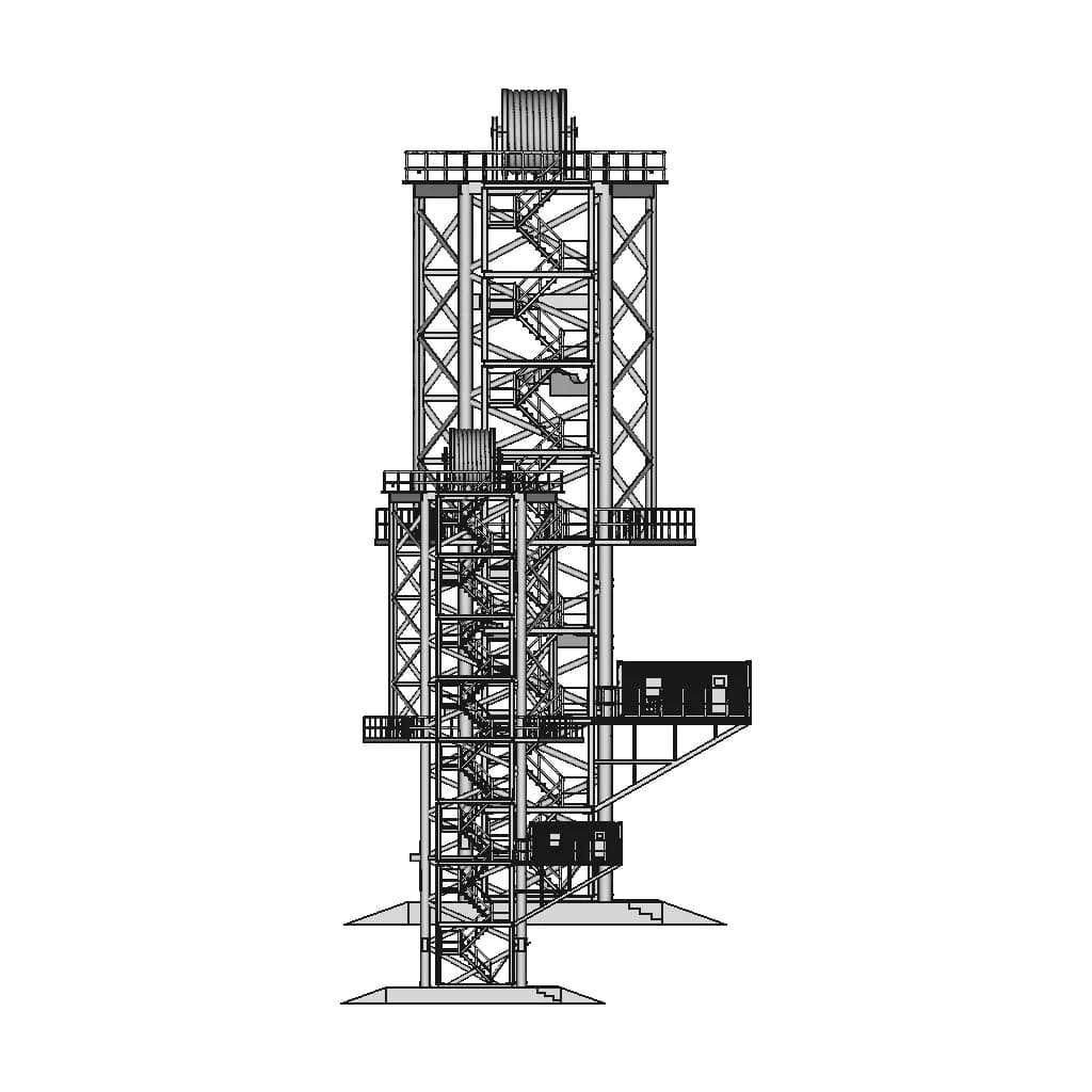 Drill Tower On X-Bow X-Stern Well Intervention Supply Vessel - Standard Mechanical Component_90_0_degree_snapshot