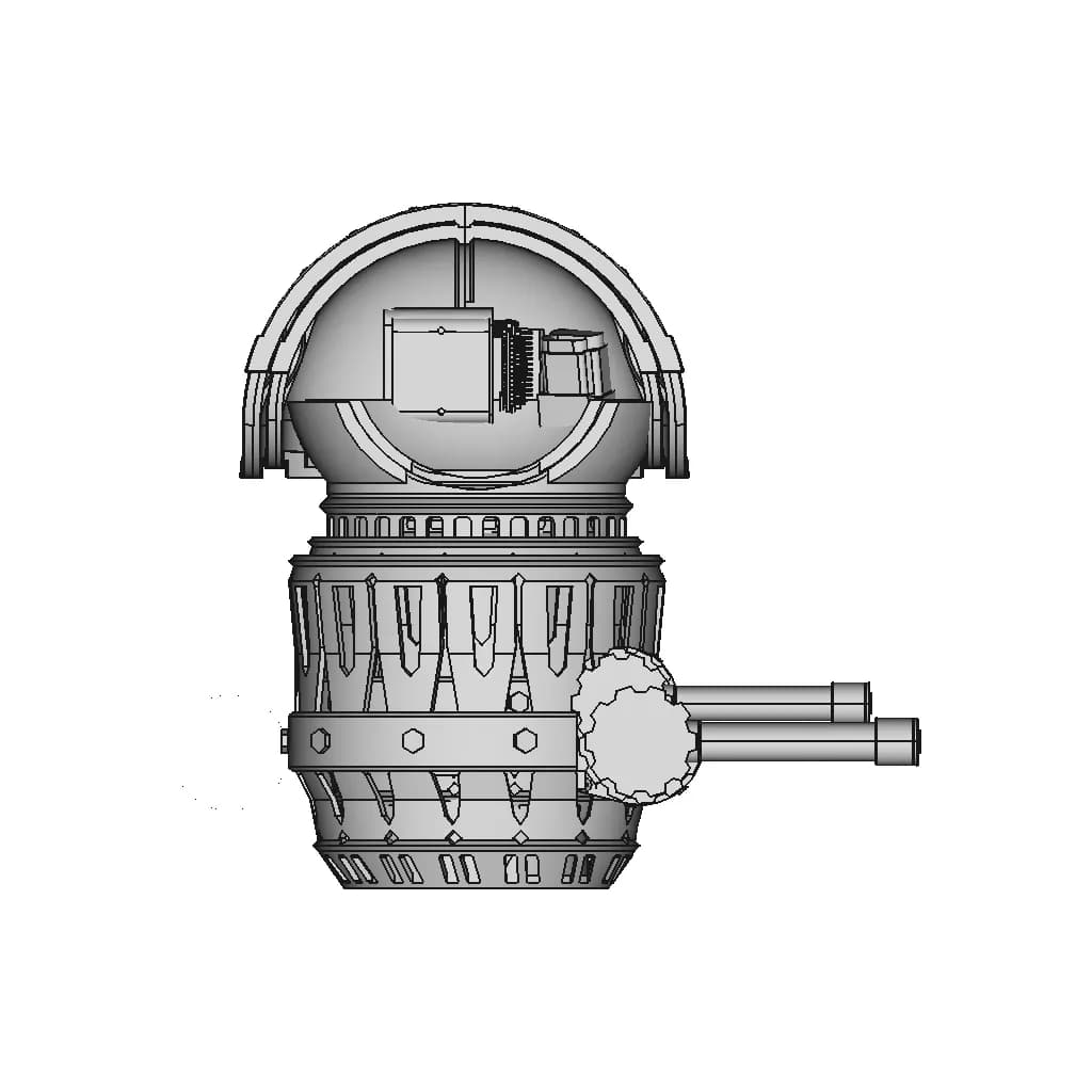 Sevika'S Arm Top Part - Downloadable CAD Representation_0_270_degree_snapshot