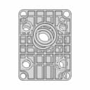 Mechanical Mounting Plate - Exercice - Downloadable CAD Representation_0_0_degree_snapshot