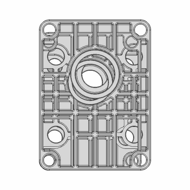 Mechanical Mounting Plate - Exercice - Downloadable CAD Representation
