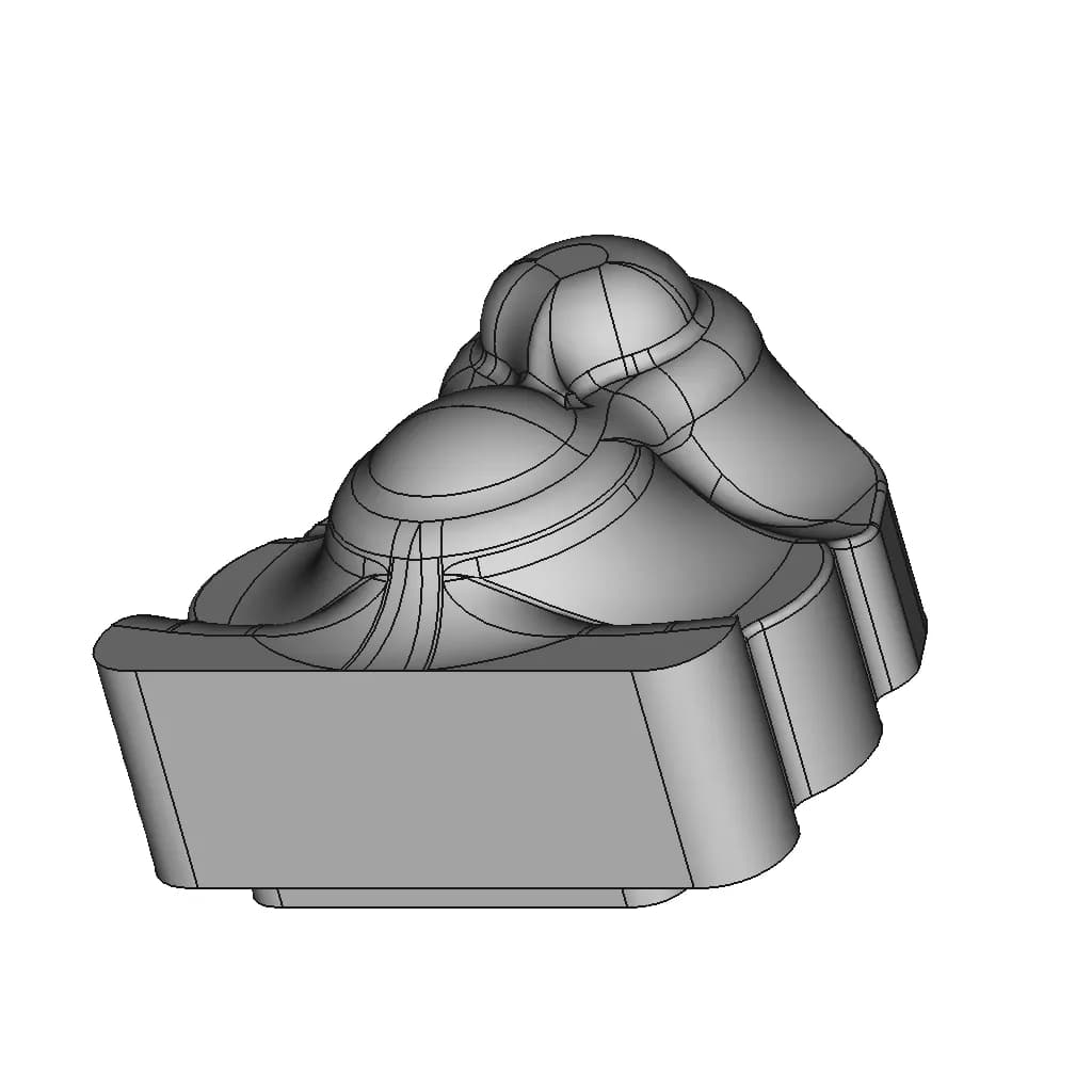 Minimalistic Ganpati Idol | 3D Engineering Design File_60_30_degree_snapshot
