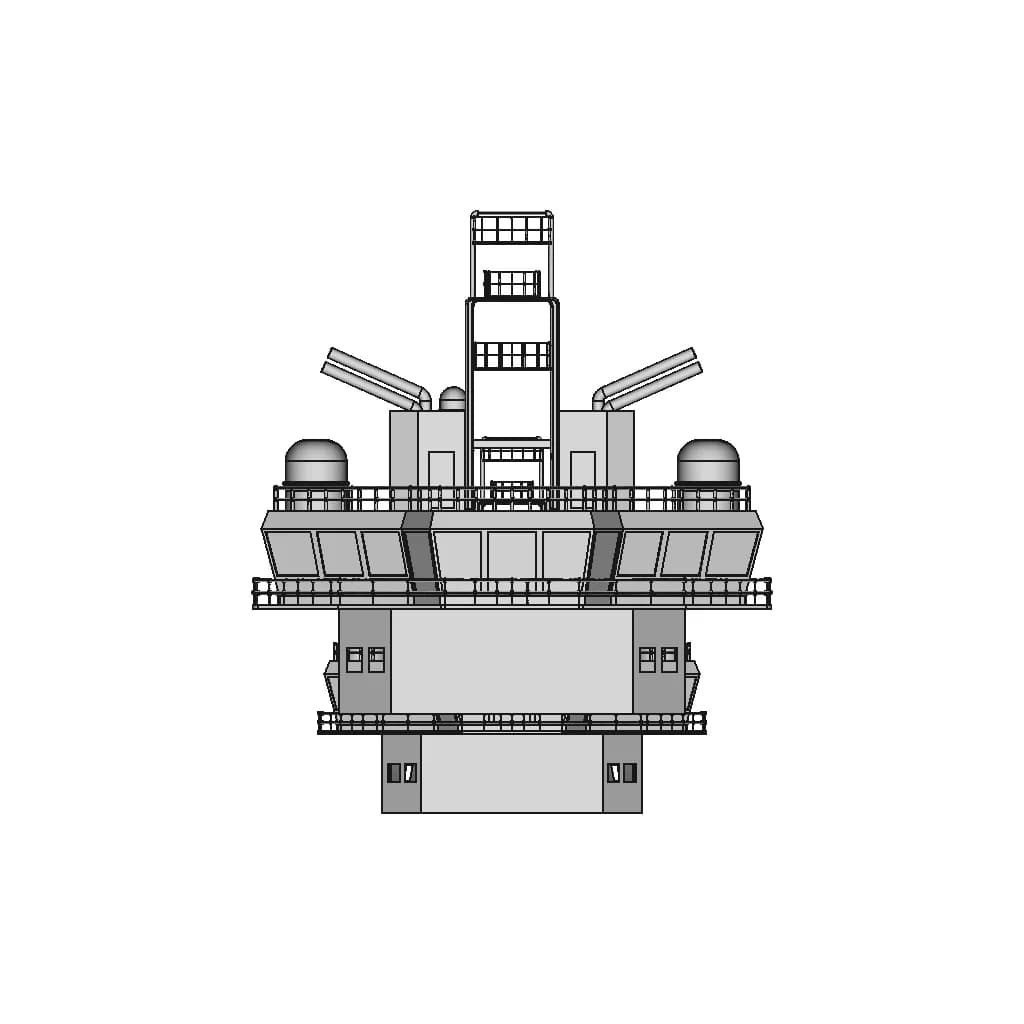 Wheelhouse On X-Bow X-Stern Well Intervention Supply Vessel | 3D Engineering Design File_0_270_degree_snapshot