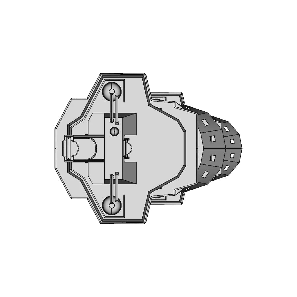 Wheelhouse On X-Bow X-Stern Well Intervention Supply Vessel | 3D Engineering Design File_270_0_degree_snapshot
