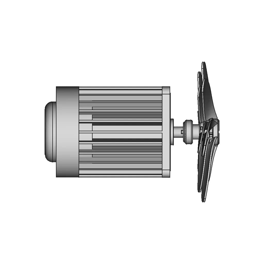 Ventilatore Ad Asse Orizzontale | High-Quality CAD Model_0_0_degree_snapshot