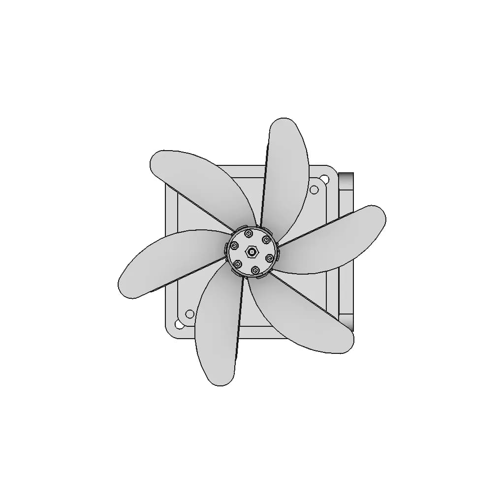 Ventilatore Ad Asse Orizzontale | High-Quality CAD Model_0_90_degree_snapshot