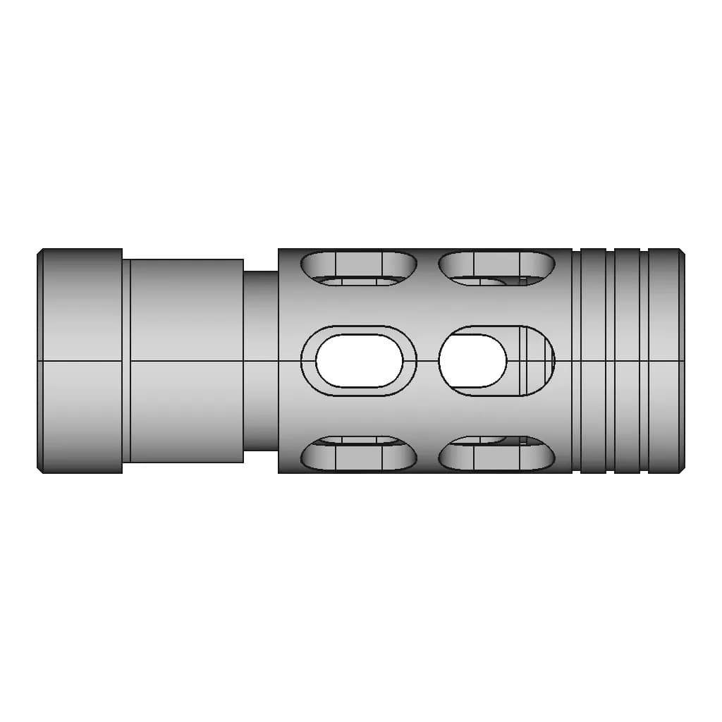 Aug A3 X3 Commando Flash Hider | 3D Engineering Design File_0_270_degree_snapshot