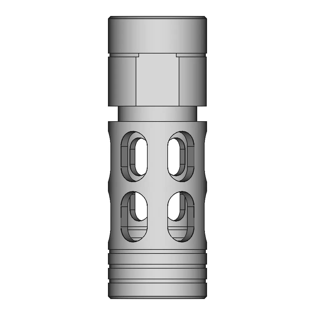 Aug A3 X3 Commando Flash Hider | 3D Engineering Design File_270_0_degree_snapshot