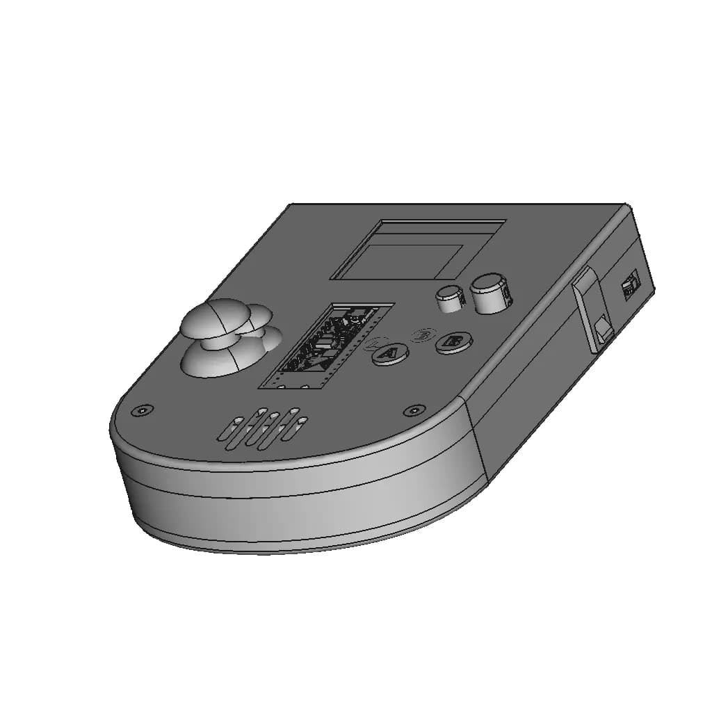 Arduboy 2.0 | High-Quality CAD Model_60_30_degree_snapshot