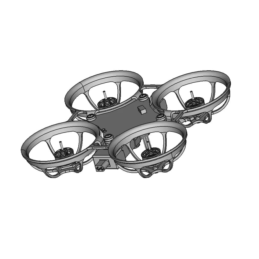 Carbon Fiber Tiny Whoop Frame 65 | High-Quality CAD Model_60_30_degree_snapshot
