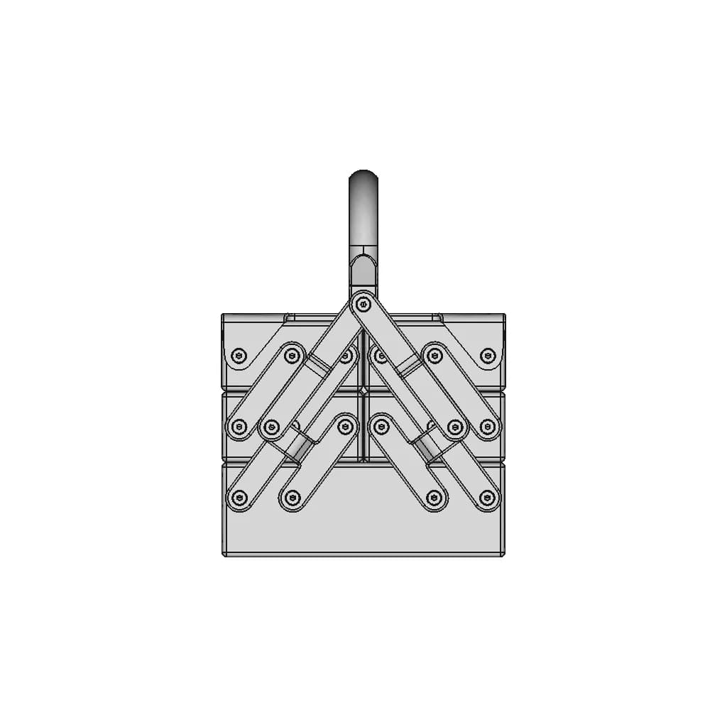 Miniature 3D Printable Cantilever Toolbox | 3D Engineering Design File_0_90_degree_snapshot