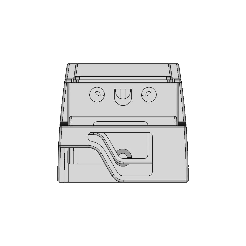 2001 Nissan Pathfinder Tonneau Cover End Piece | 3D Engineering Design File_0_90_degree_snapshot