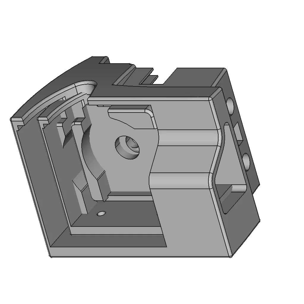 2001 Nissan Pathfinder Tonneau Cover End Piece | 3D Engineering Design File_60_30_degree_snapshot