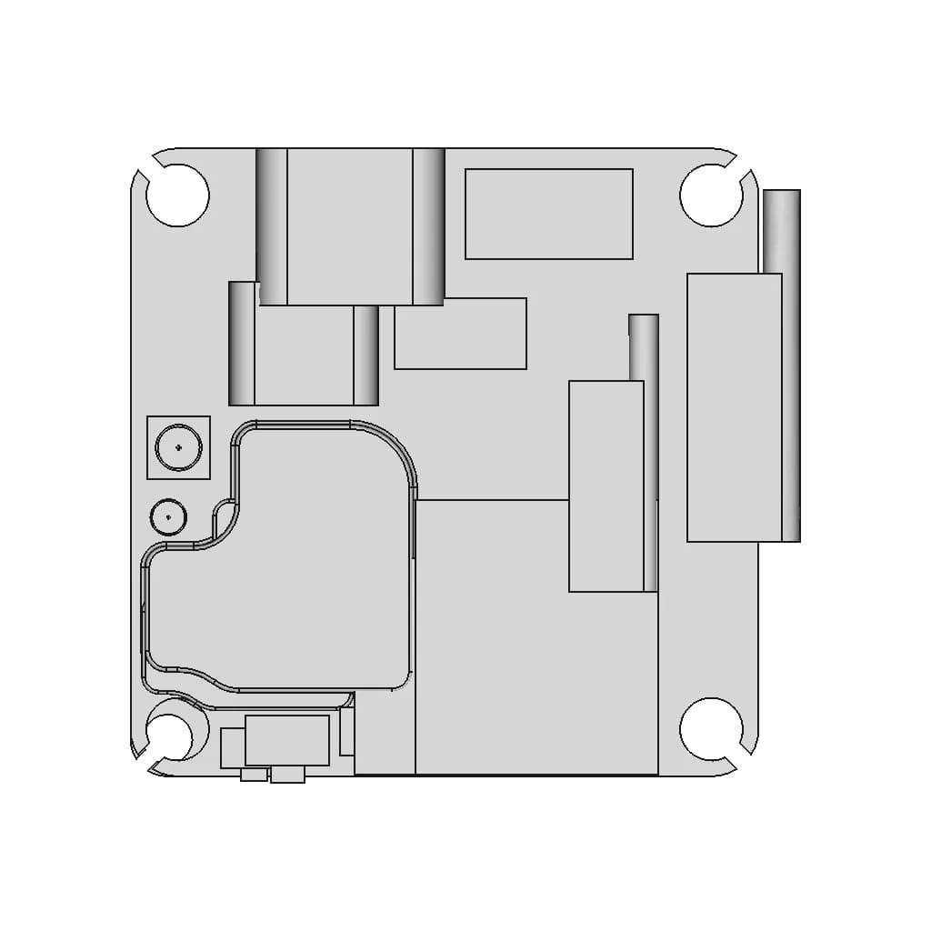 Dji O4 Air Unit Dummy Model - Standard Mechanical Component_270_0_degree_snapshot