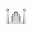 Taj Mahal | High-Quality CAD Model_0_0_degree_snapshot