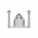 Taj Mahal | High-Quality CAD Model_0_270_degree_snapshot