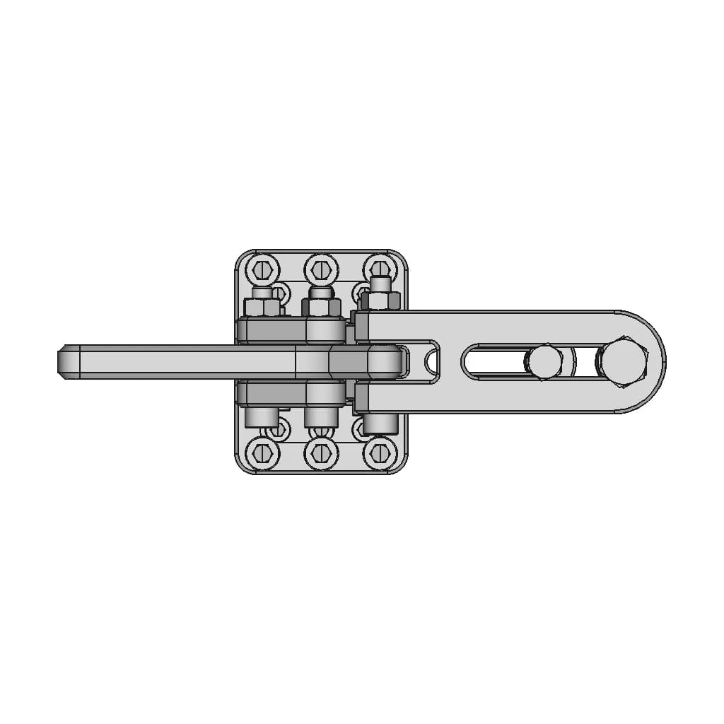 Parametric Toggle Clamp Am (Fdm/Fff) | 3D Engineering Design File_270_0_degree_snapshot